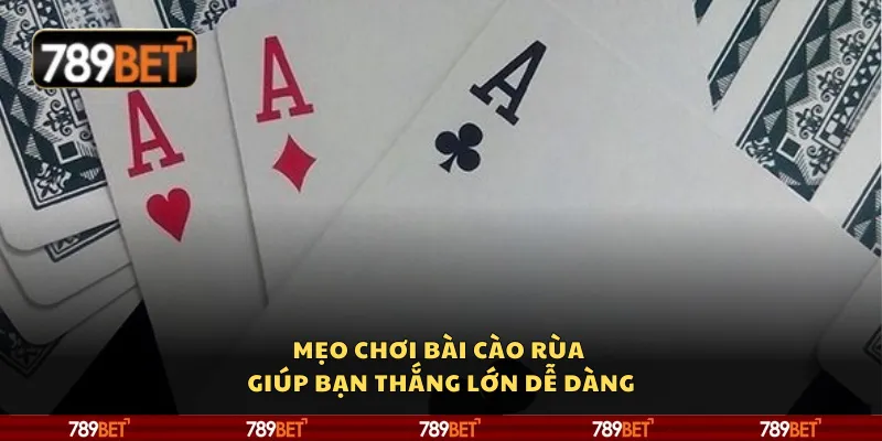 Mẹo chơi bài Cào Rùa giúp bạn thắng lớn dễ dàng